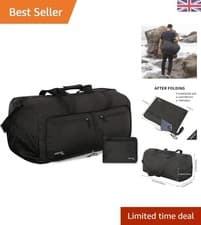 Image of Spacious 90L Unisex Travel Duffle Bag - Foldable & Lightweight for Easy Storage