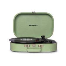 Image of Crosley Discovery Portable Bluetooth Turntable Record Player Seafoam Green