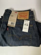 Image of Levi's Men's 527 Slim Bootcut Jeans Size 34x30 New with Tags Darker Denim