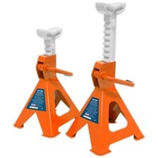 Image of Sealey Axle Stands (Pair) 2tonne Cap /Stand Ratchet Type - Orange