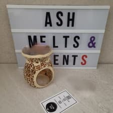 Image of Crackle Effect wax melt/oil burners, various size & colours