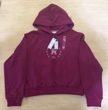 Image of Tommy Hilfiger Girl’s L/S Pink Hoodie With Big Stitched Monogram BNWT