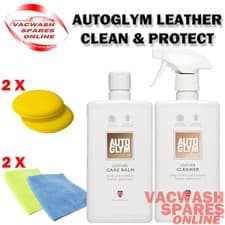 Image of AUTOGLYM LEATHER CLEANER AND BALM- LEATHER CLEANING SET- FEEDER- REJUVENATOR KIT