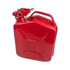 Image of 5L Red Metal Jerry Can Fuel Petrol Diesel Oil Containers Canister Army