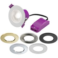 Image of Knightsbridge RenuLED Fixed - 6W IP65 Fire-rated LED Downlight with 3 x CCT