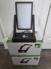Image of 4lite Die-Cast Aluminium Solar LED Wall Light 2 Modes PIR