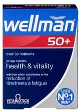 Image of Vitabiotics Wellman 50+ Health & Vitality 30 Tablets