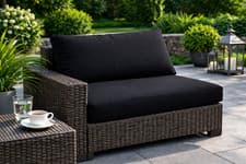 Image of Rattan Garden Cushions Replacement 10cm Thick Waterproof Seat Back Pad Outdoor