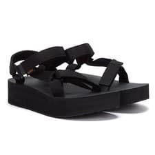 Image of Teva Womens Black Flatform Universal Sandals 1008844-BLK   TOWER London