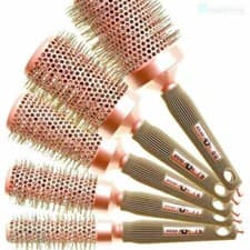 Image of Head Jog Pink Ceramic Ionic Radial Hair Brush 5 Pack Set 76 77 78 79 80 FREE P&P