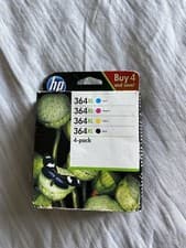 Image of Genuine HP 364XL Black & Cyan, Magenta, Yellow, Colour Ink Cartridges Set 4 Pack