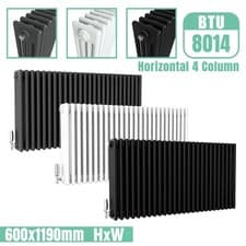 Image of Traditional 2 3 4 Column Radiator Vertical Horizontal Heating Cast Iron Style UK