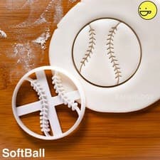 Image of Softball Cookie Cutter |team sport game party coach pitcher home run party mom