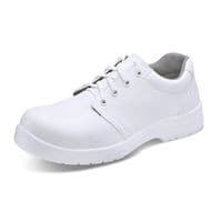 Image of Beeswift Micro-Fibre Steel Toe S2 Lace Up Shoe 1Pr White 13 CF82213