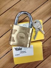 Image of Yale 870 Heavy Duty Padlock With 2 Keys - Brand New In Original Packaging