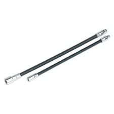 Image of Sealey Flexible Extension Adaptor Set 2pc 1/4"Sq x 254mm & 3/8"Sq x 305mm AK7342