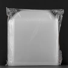 Image of 50 x Premium CD DVD Blu-ray Disc 150 Micron Plastic Wallets Sleeve with Flap