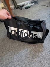 Image of adidas Duffle Bag Large Lightweight Black Mince Condition