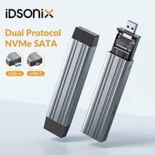 Image of M.2 NGFF NVME SSD SATA to USB 3.1 Type-C Enclosure Case Converter Adapter UASP