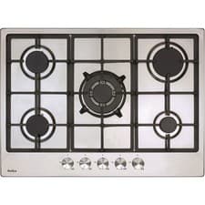 Image of Amica 68cm 5 Burner Gas Hob - Stainless Steel AGH7100SS