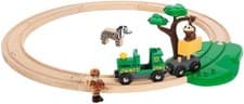 Image of BRIO World Safari Train Set for Kids Age 3 Years Up - Wooden Railway Expansions