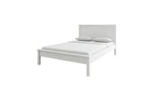 Image of Brooklyn Double Wooden Bed Frame White Easy Assembly Bedroom Furniture