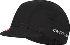 Image of Castelli Logo Cycling Cap Black Road Hat Mens Womens
