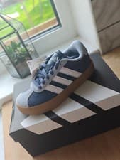 Image of adidas VL Court 3.0 Kids Trainers Preloved Ink Cloud White Wonder Blue