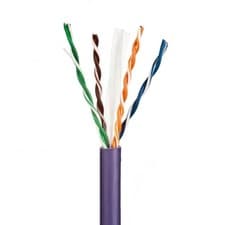 Image of 15M OF PURPLE CAT6 24AWG SOLID COPPER CORE U/UTP LSZH 4PAIR ULTIMA NETWORK CABLE