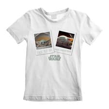 Image of Official Star Wars T Shirt Mandalorian The Child Grogu Kids Boys Girls New