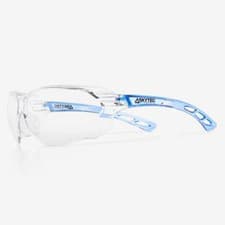 Image of Skytec EME22 Safety Glasses | Rimless Sports Wraparound Grey & Clear Lens