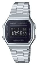Image of Casio Vintage Retro Illuminator (36.3mm) Digital Dial / Stainless A168WEM-1EF