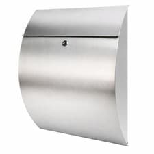 Image of Burg Wachter Riviera Stainless Steel Mailbox Post Box Wall Mount Lockable