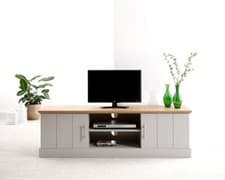 Image of Kendal Large TV Unit Grey Oak - Assembly Option- LOCAL DELIVERY ONLY