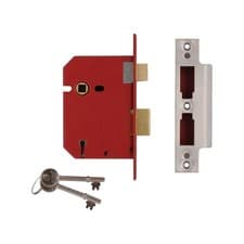 Image of Union 2201 5 Lever Mortice Sashlock Brass Finish 77.5mm 3in Box