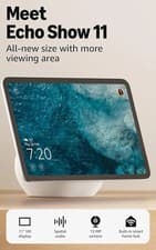 Image of Amazon Echo Show 11 (newest gen), Vibrant Full-HD 11" display - Glacier White