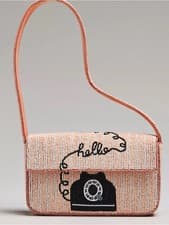 Image of Anthropologie The Fiona Beaded Bag  call me phone purse new with tag one size
