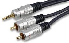 Image of HQ 3.5MM JACK TO 2X PHONO (RCA) STEREO INTERCONNECT 10 METRES
