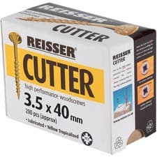 Image of REISSER CUTTER SCREWS WOOD SCREWS ALL SIZES (NEW SEALED BOX)