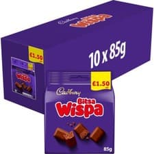 Image of Cadbury Bitsa Wispa Chocolate Bag 85g x 10