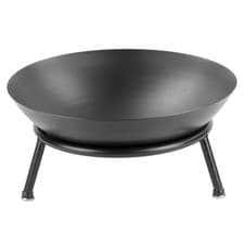 Image of KCT ROUND GARDEN FIRE PIT OUTDOOR STEEL PATIO HEATER WOOD BURNER BRAZIER BOWL