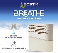 Image of Bostik Breathe Dehumidifier Humidity and Moisture Absorber Covers Up To 25m2