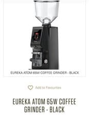 Image of Eureka Atom W65 Coffee Grinder Black