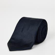 Image of HUGO BOSS Jacquard Mens Open Blue 7.5cm Silk Tie NEW