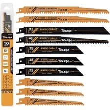 Image of TOLESA 10PCS Reciprocating Bi-metal Saw Blades ( Multi Purpose Set)