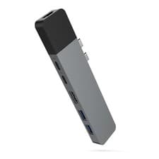 Image of Hyper HyperDrive NET 6-in-2 Hub USB-C RJ45 100W PD HDMI For MacBook Pro/Air