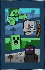 Image of Official Minecraft Fleece Blanket Throw