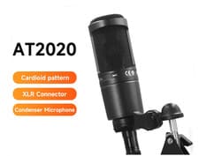 Image of Audio Technica AT-2020 Cardioid Condenser Microphone for Studio - AT2020 XLR