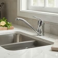 Image of Single Lever Chrome Monobloc Kitchen Mixer Tap - Essence 90905802