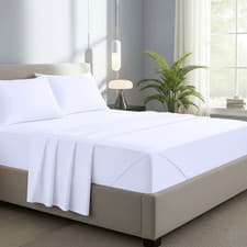 Image of 100% Egyptian Cotton Fitted Sheet 40CM Extra Deep 400 Thread Count | All Sizes